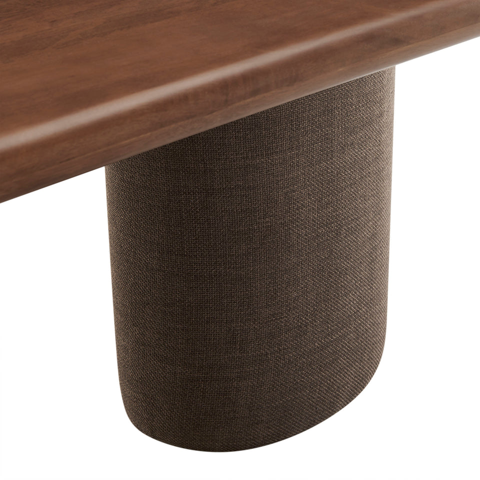Enric 84 Inch Mango Wood Oval Dining Table by Modway