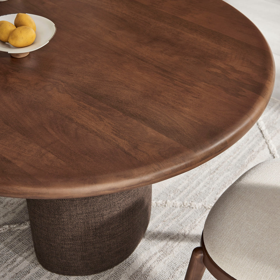 Enric 84 Inch Mango Wood Oval Dining Table by Modway