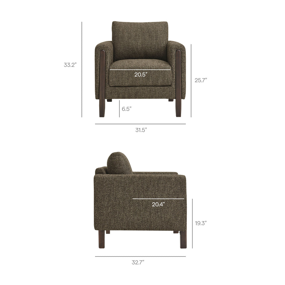 Hawken Boucle Fabric Accent Armchair by Modway