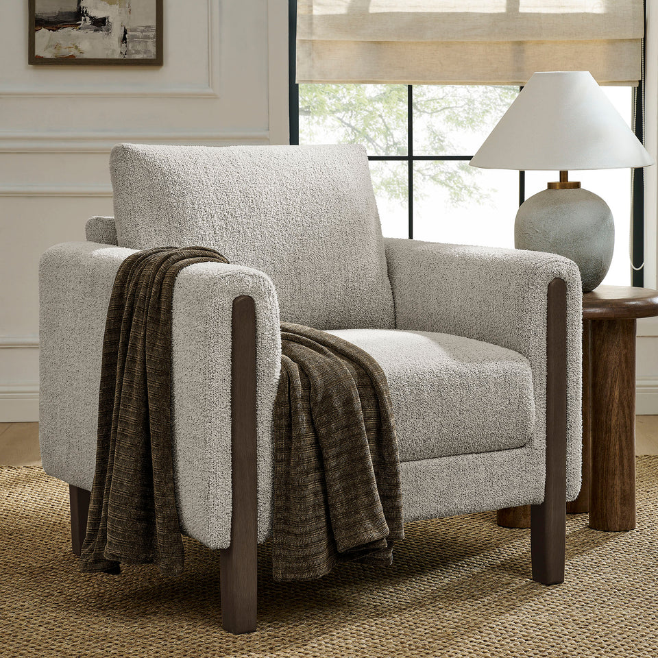 Hawken Boucle Fabric Accent Armchair by Modway