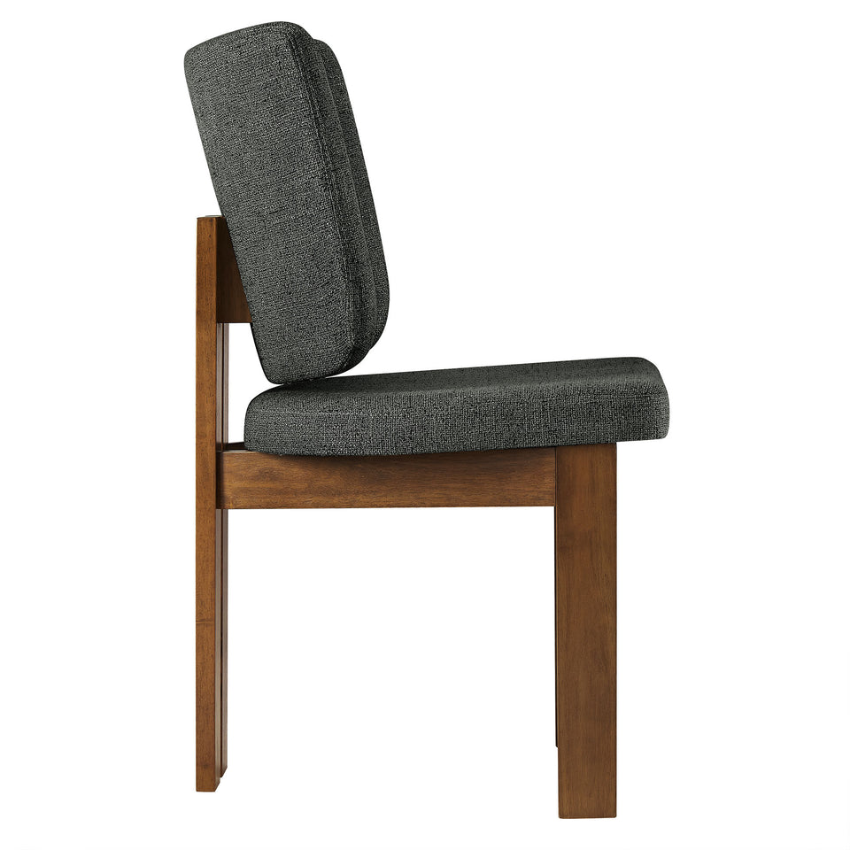 Alba Armless Upholstered Dining Chairs Set Of 2 by Modway