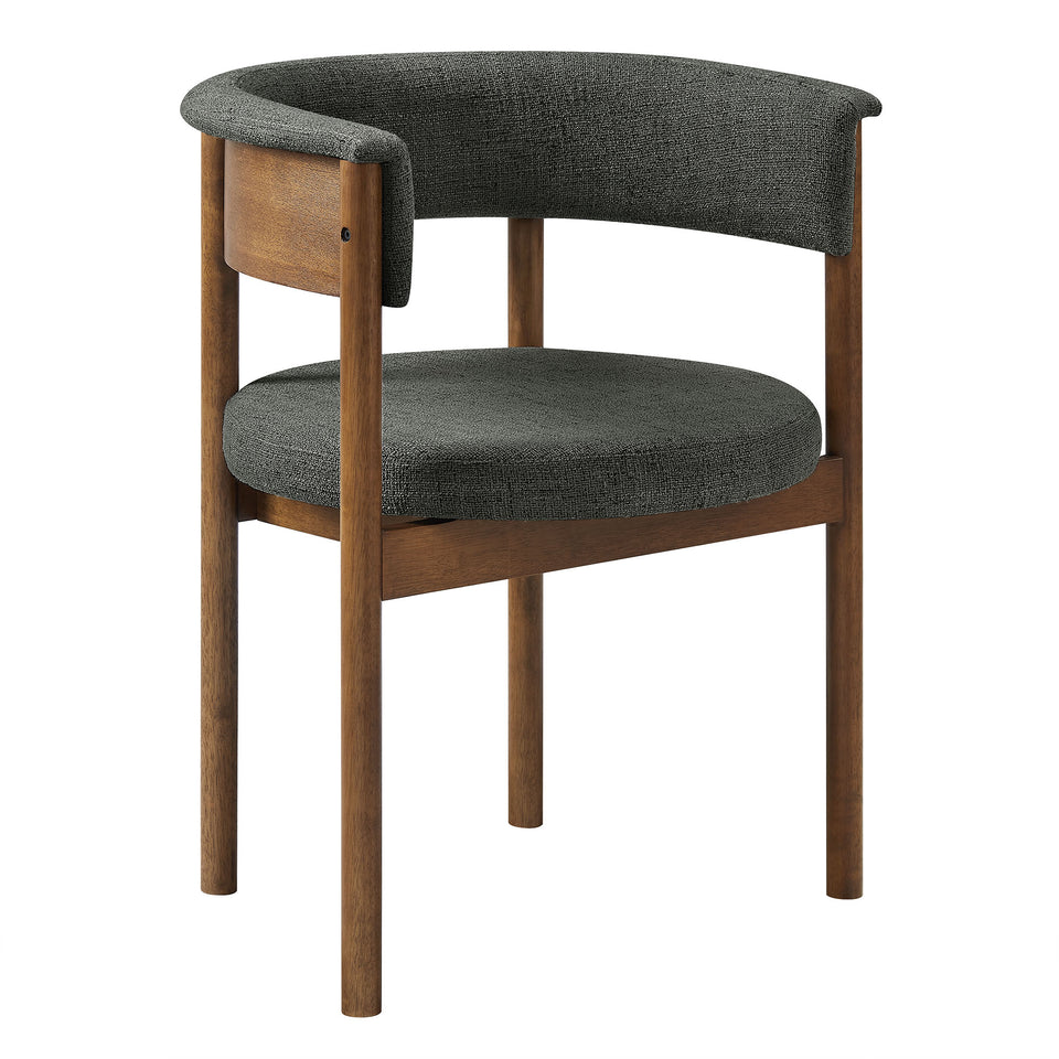 Clea Curved Upholstered Dining Chairs Set Of 2 by Modway