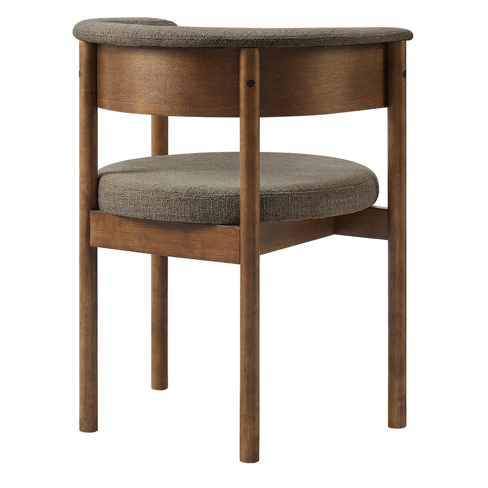 Clea Curved Upholstered Dining Chairs Set Of 2 by Modway