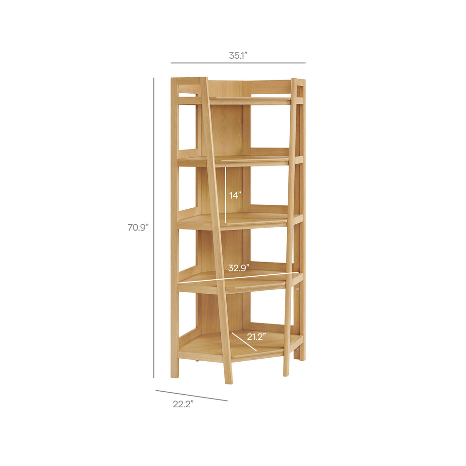 Bixby 71 Inch Corner Bookshelf by Modway