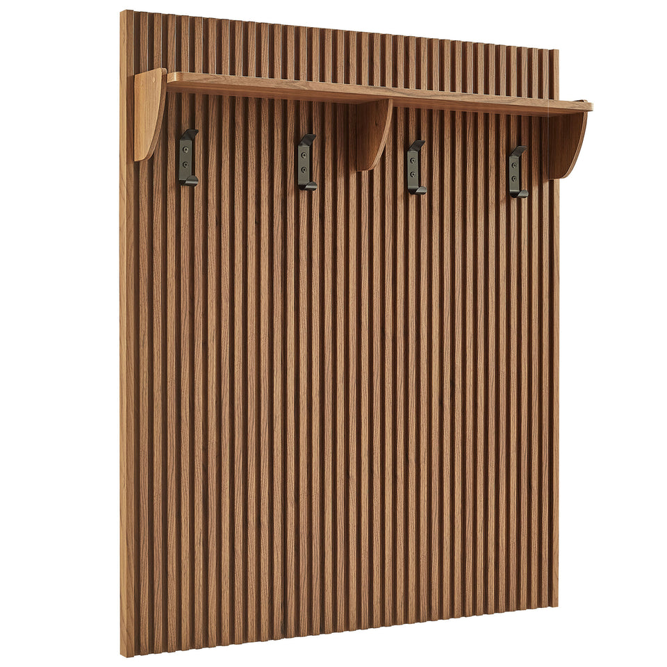 Soma Fluted 3-in-1 Hall Tree With Storage Bench and Coat Rack by Modway