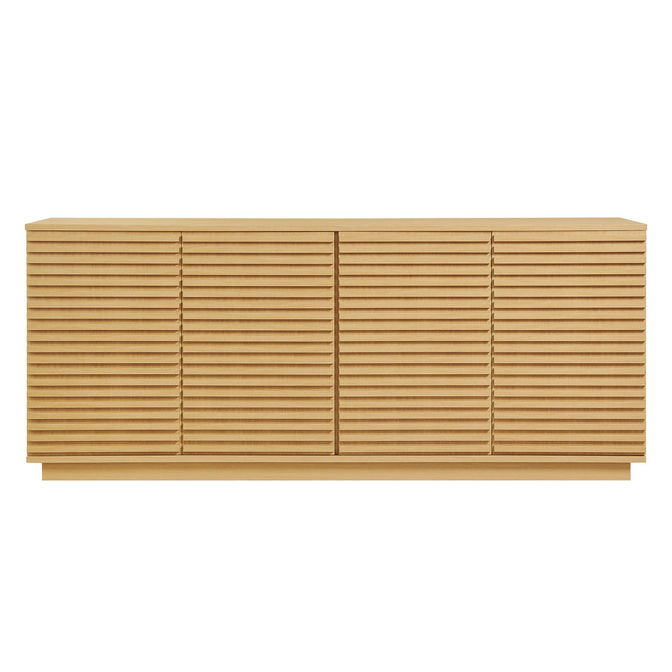 Render 4-Door Fluted Sideboard Cabinet TV Stand by Modway