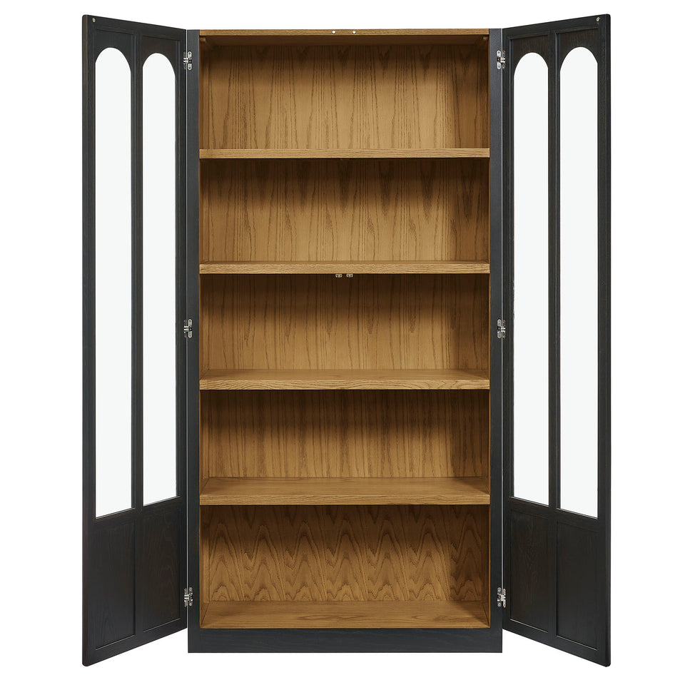 Anwen Solid Wood and Glass Display Cabinet by Modway