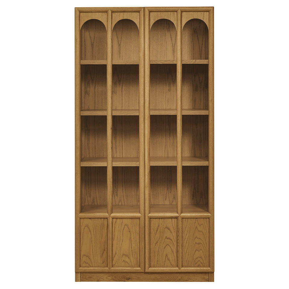 Anwen Solid Wood and Glass Display Cabinet by Modway