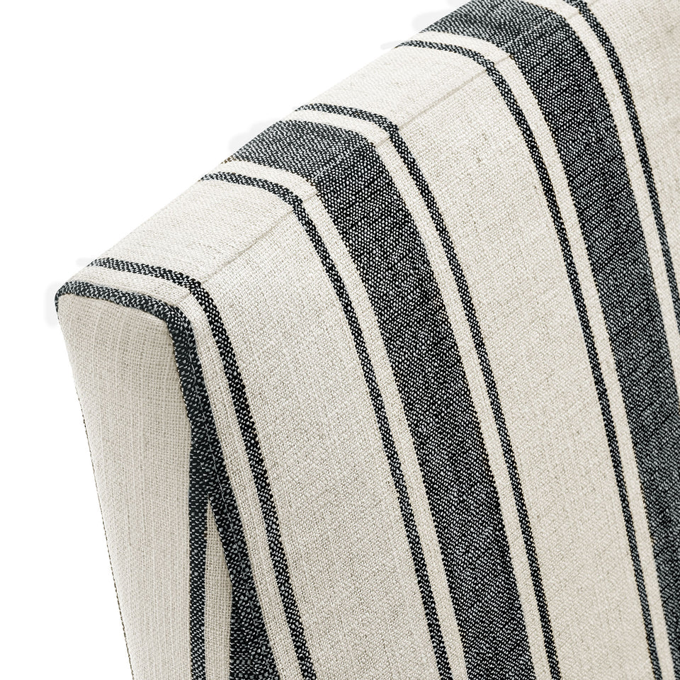 Tessera Striped Slipcovered Dining Side Chair by Modway