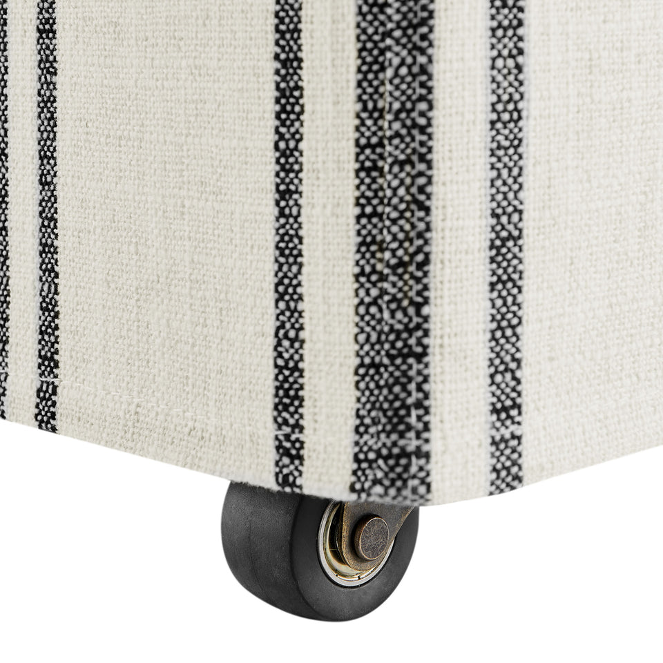 Tessera Striped Slipcovered Dining Side Chair by Modway