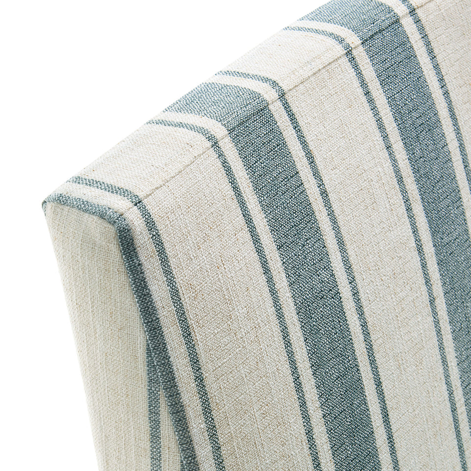 Tessera Striped Slipcovered Dining Side Chair by Modway