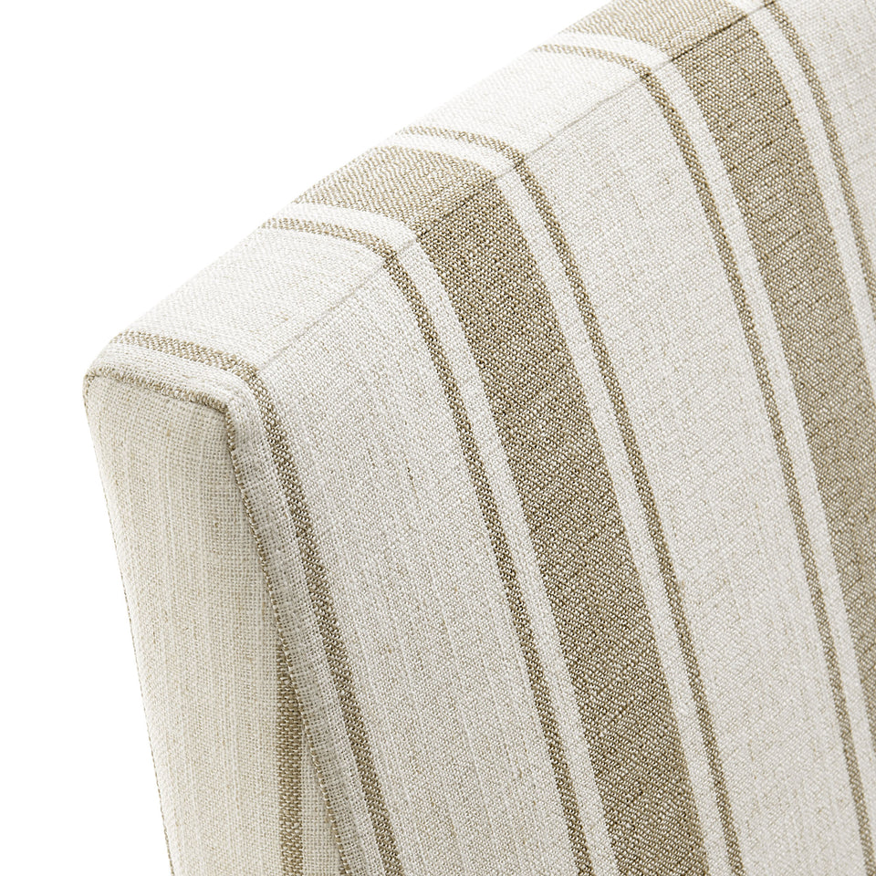 Tessera Striped Slipcovered Dining Side Chair by Modway