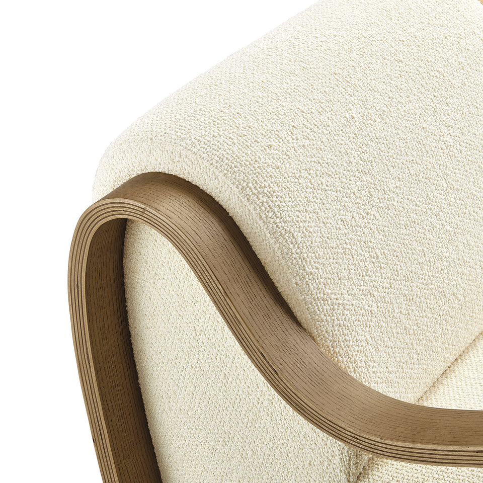 Atrium Lattice Boucle Accent Armchair by Modway
