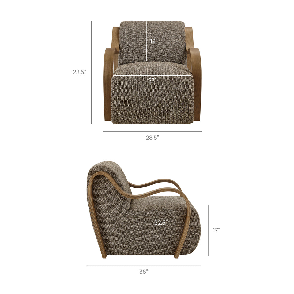 Atrium Lattice Boucle Accent Armchair by Modway