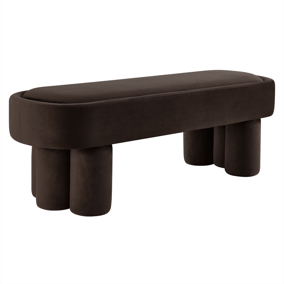 Mossi Oval Performance Velvet Accent Bench by Modway