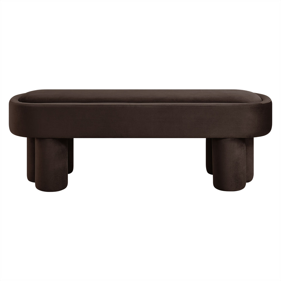 Mossi Oval Performance Velvet Accent Bench by Modway