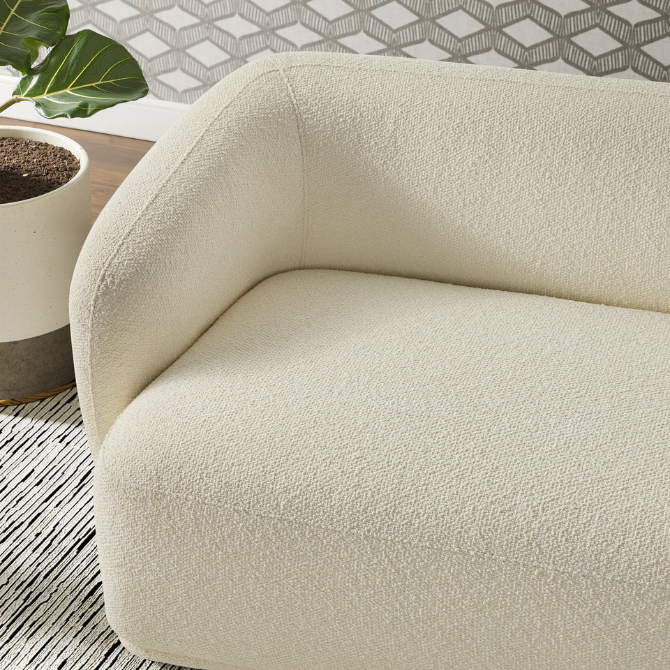 Monica 88 Inch Boucle Fabric Sofa by Modway