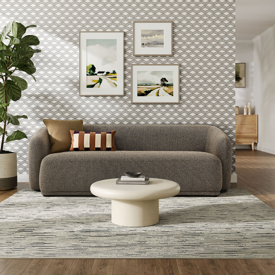 Monica 88 Inch Boucle Fabric Sofa by Modway