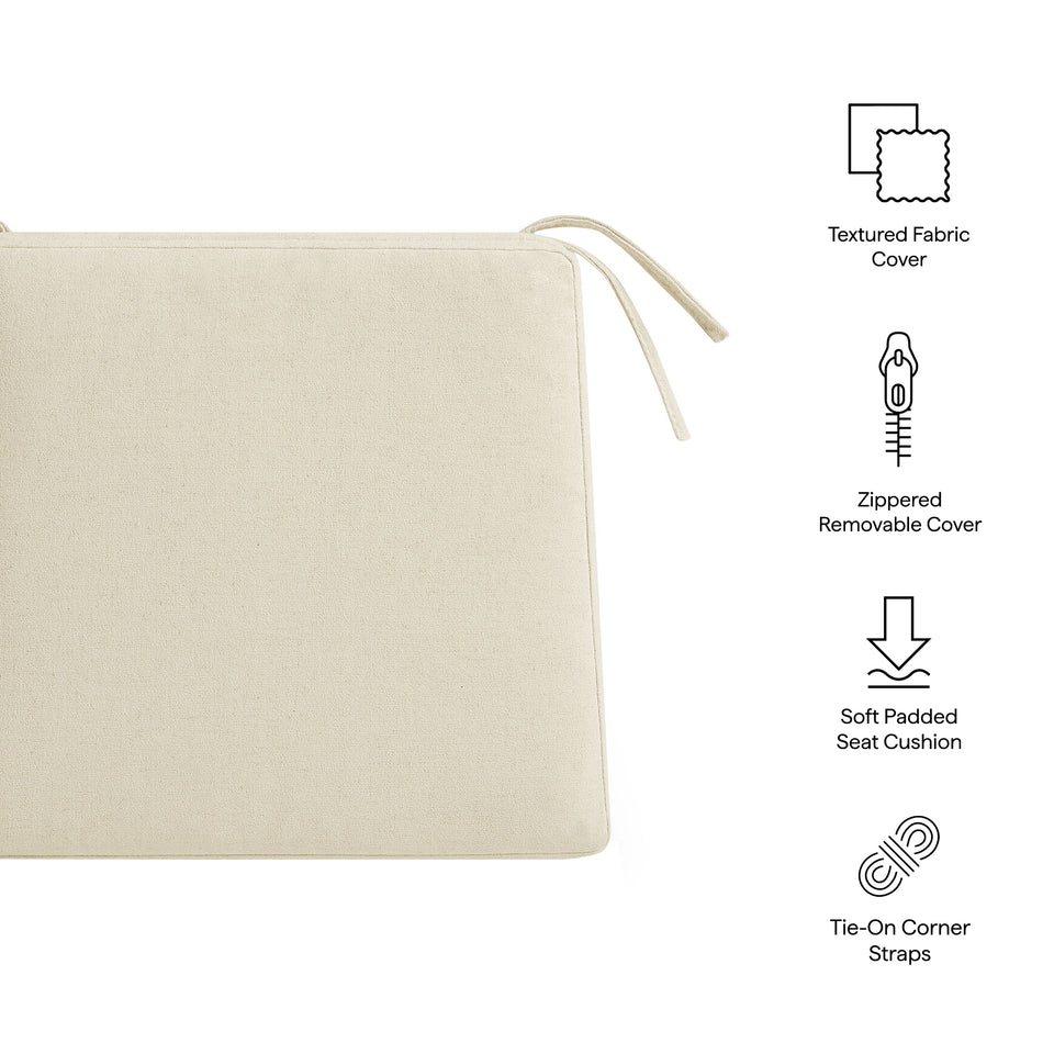 Jax Fabric Dining Chair Seat Cushion by Modway