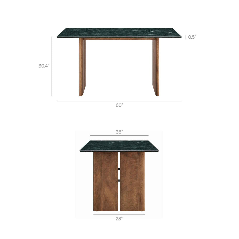 Amistad 60 Inch Marble Dining Table by Modway