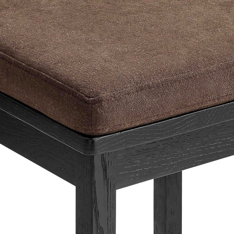 Jax Oak Wood Dining Chair With Wavy Razor Back and Cushion by Modway