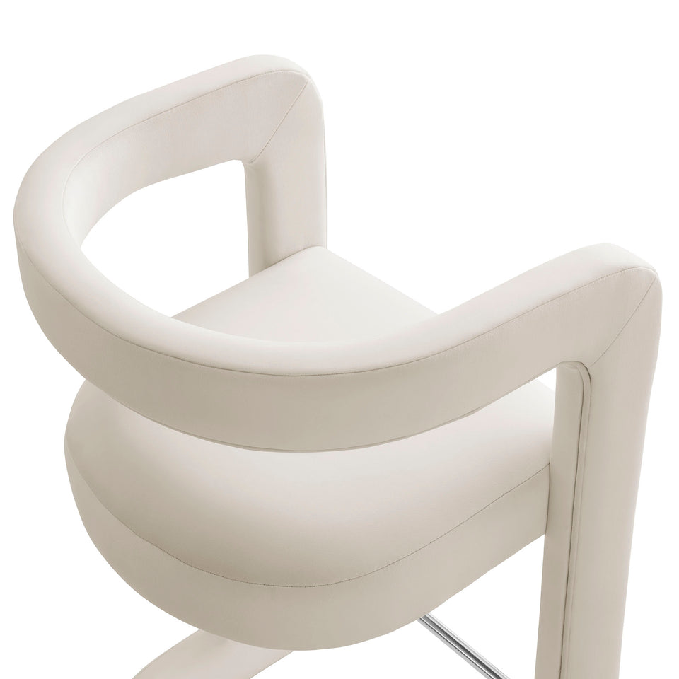 Winslow Performance Velvet Bar Stool Set of 2 by Modway