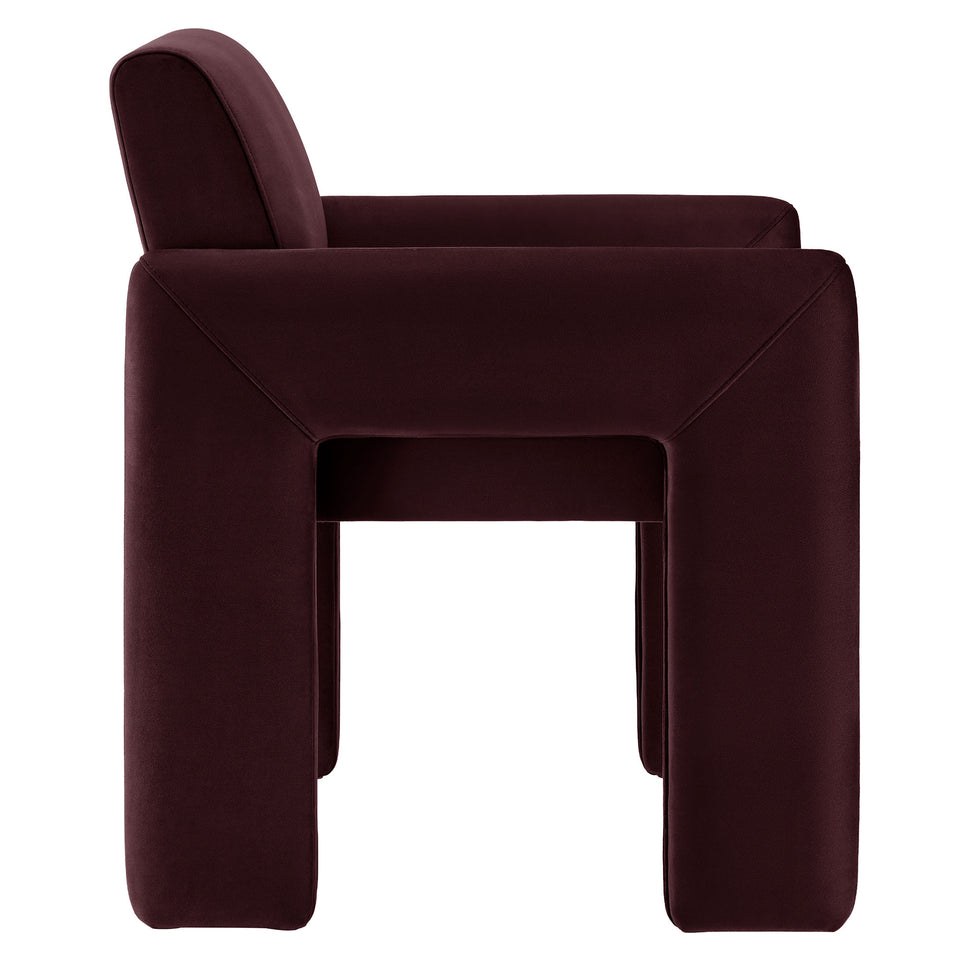 Daven Stain-Resistant Performance Velvet Dining Armchair by Modway