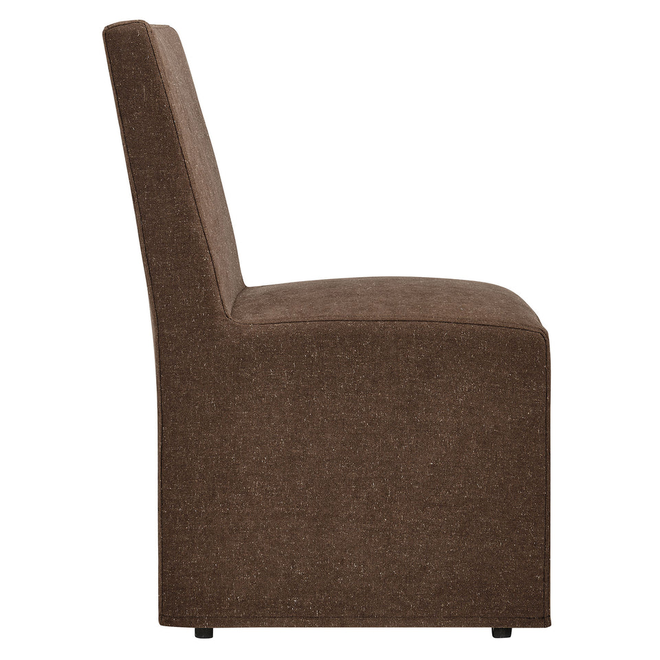 Tessera Upholstered Linen-Blend Slipcovered Dining Chair by Modway