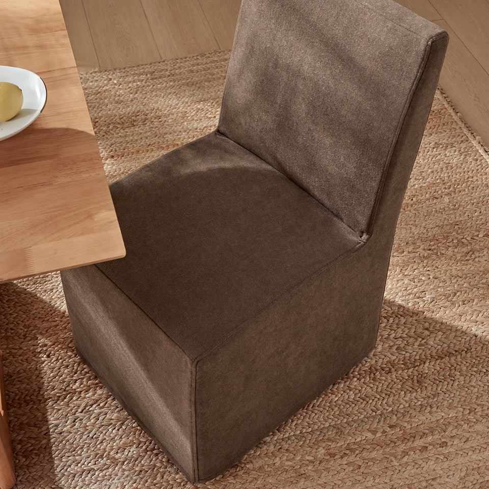 Tessera Upholstered Linen-Blend Slipcovered Dining Chair by Modway