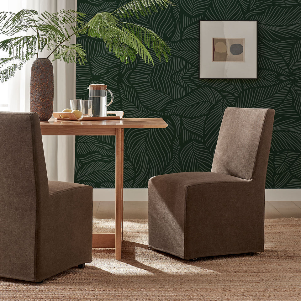 Tessera Upholstered Linen-Blend Slipcovered Dining Chair by Modway