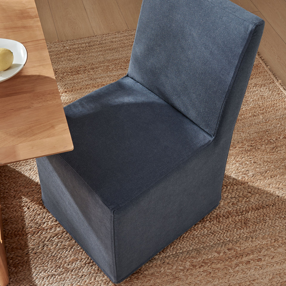 Tessera Upholstered Linen-Blend Slipcovered Dining Chair by Modway
