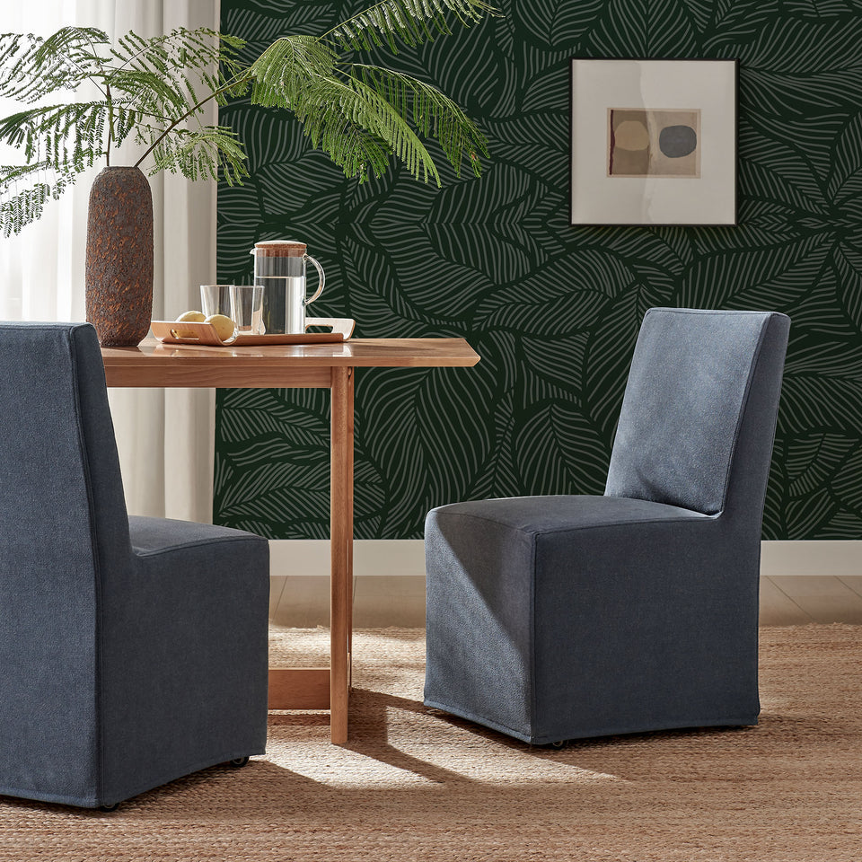 Tessera Upholstered Linen-Blend Slipcovered Dining Chair by Modway