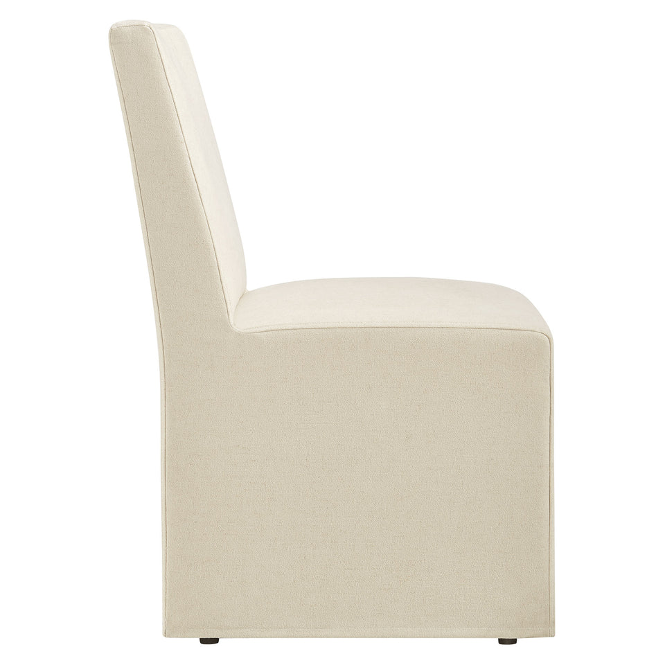 Tessera Upholstered Linen-Blend Slipcovered Dining Chair by Modway