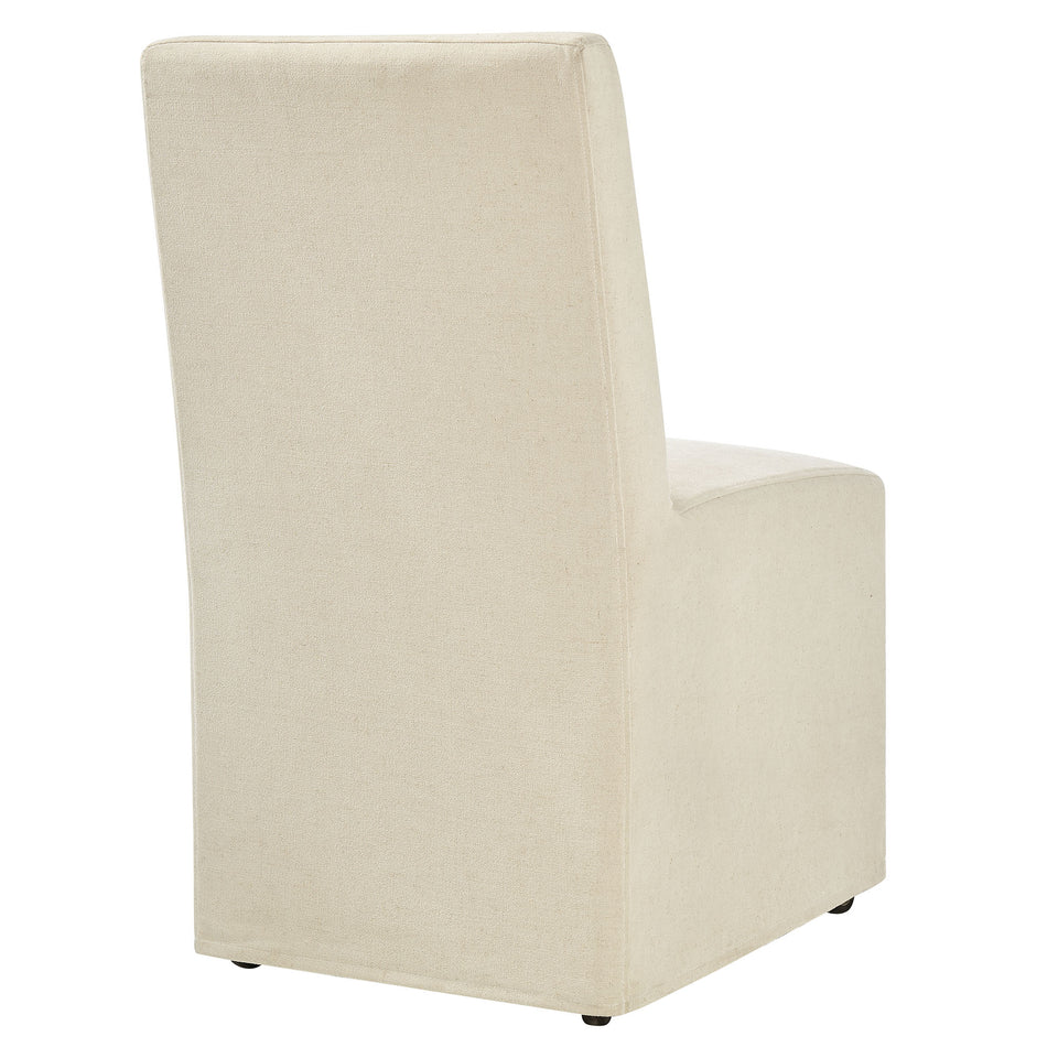 Tessera Upholstered Linen-Blend Slipcovered Dining Chair by Modway