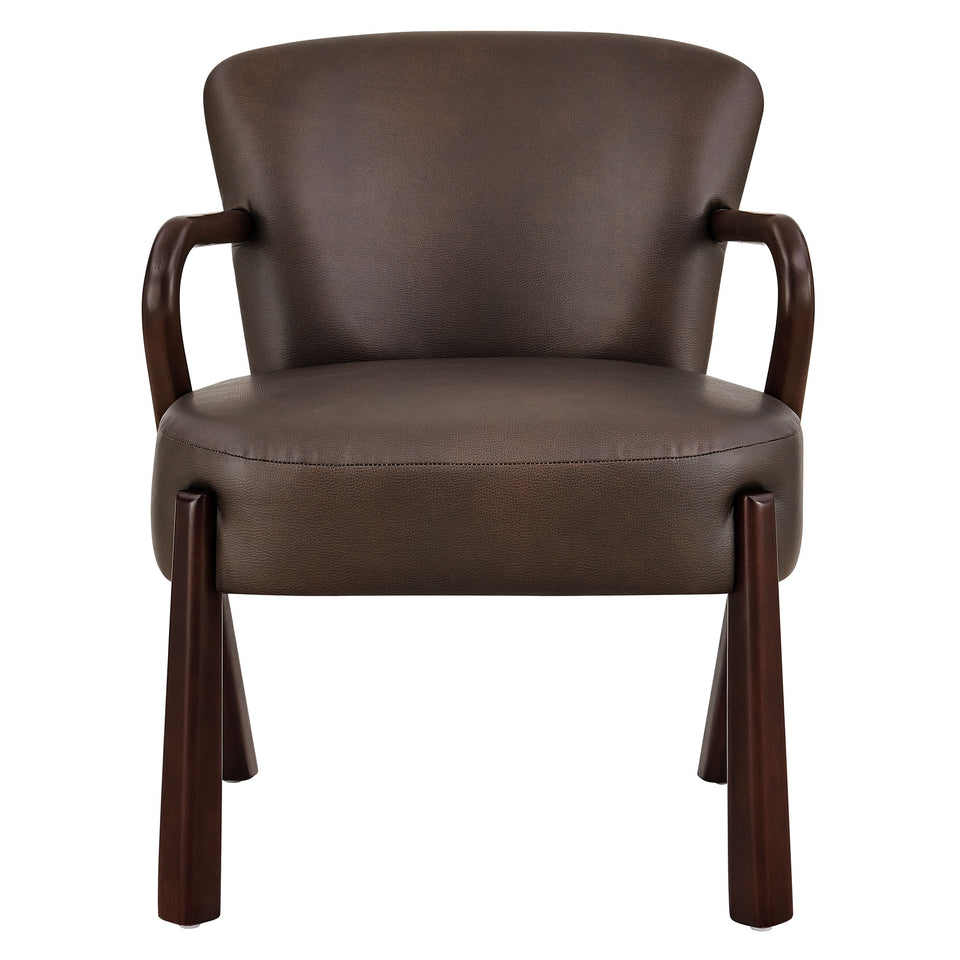 Arden Faux Leather Upholstered Accent Armchair by Modway