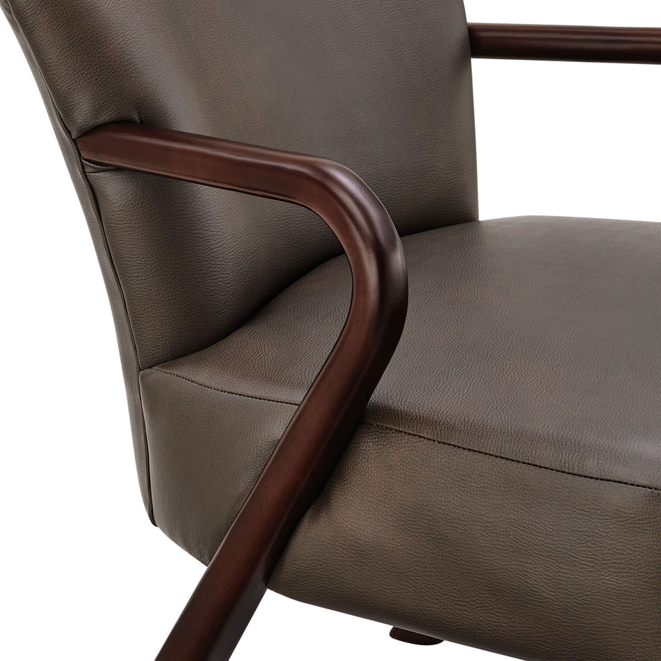 Arden Faux Leather Upholstered Accent Armchair by Modway