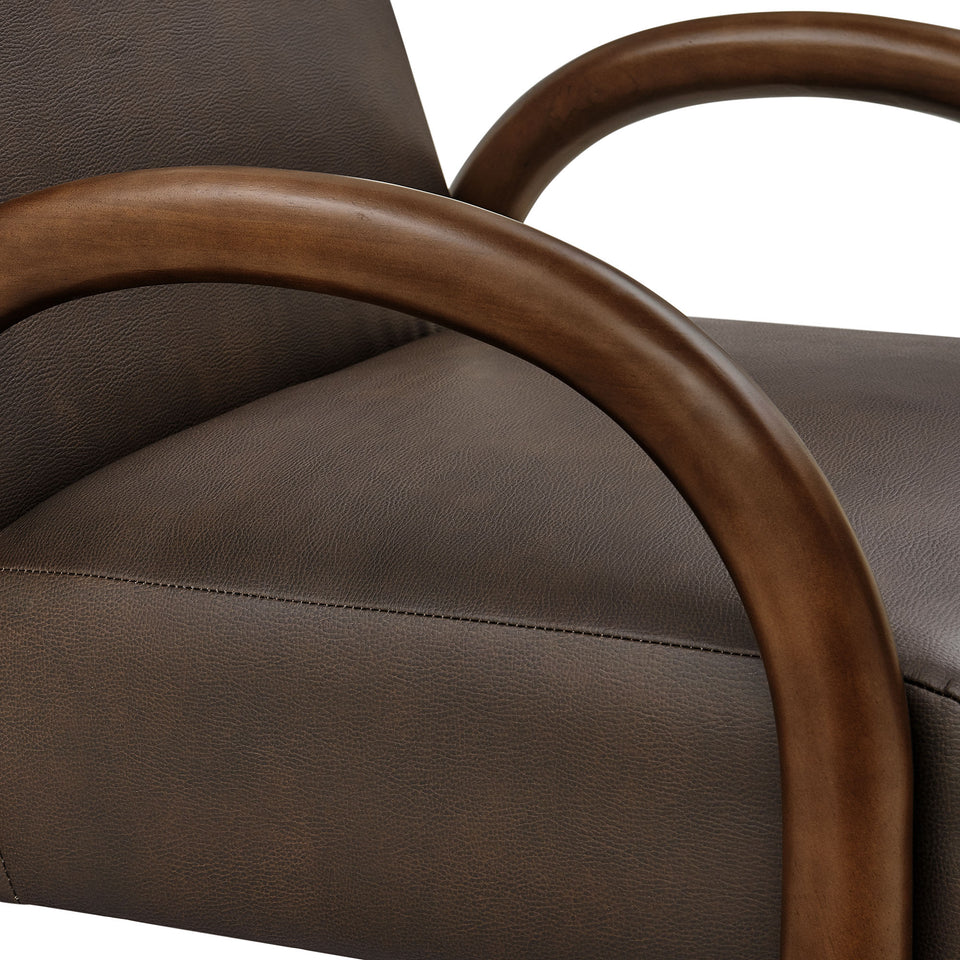 Lunet Faux Leather Upholstered Accent Chair by Modway