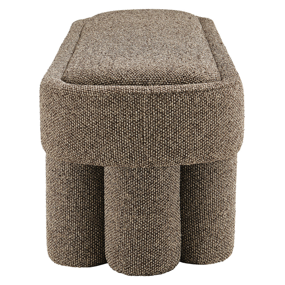 Mossi 52-Inch Oval Boucle Fabric Bench by Modway