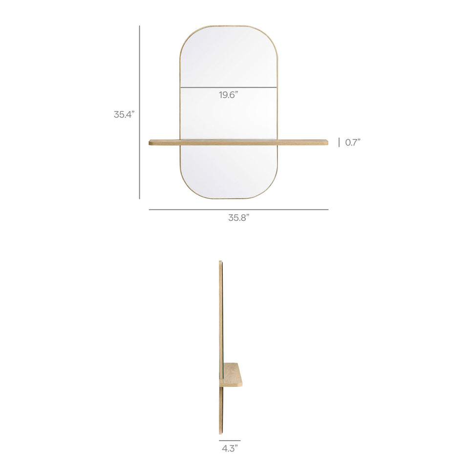 Solstice Large Oval Mirror by Modway