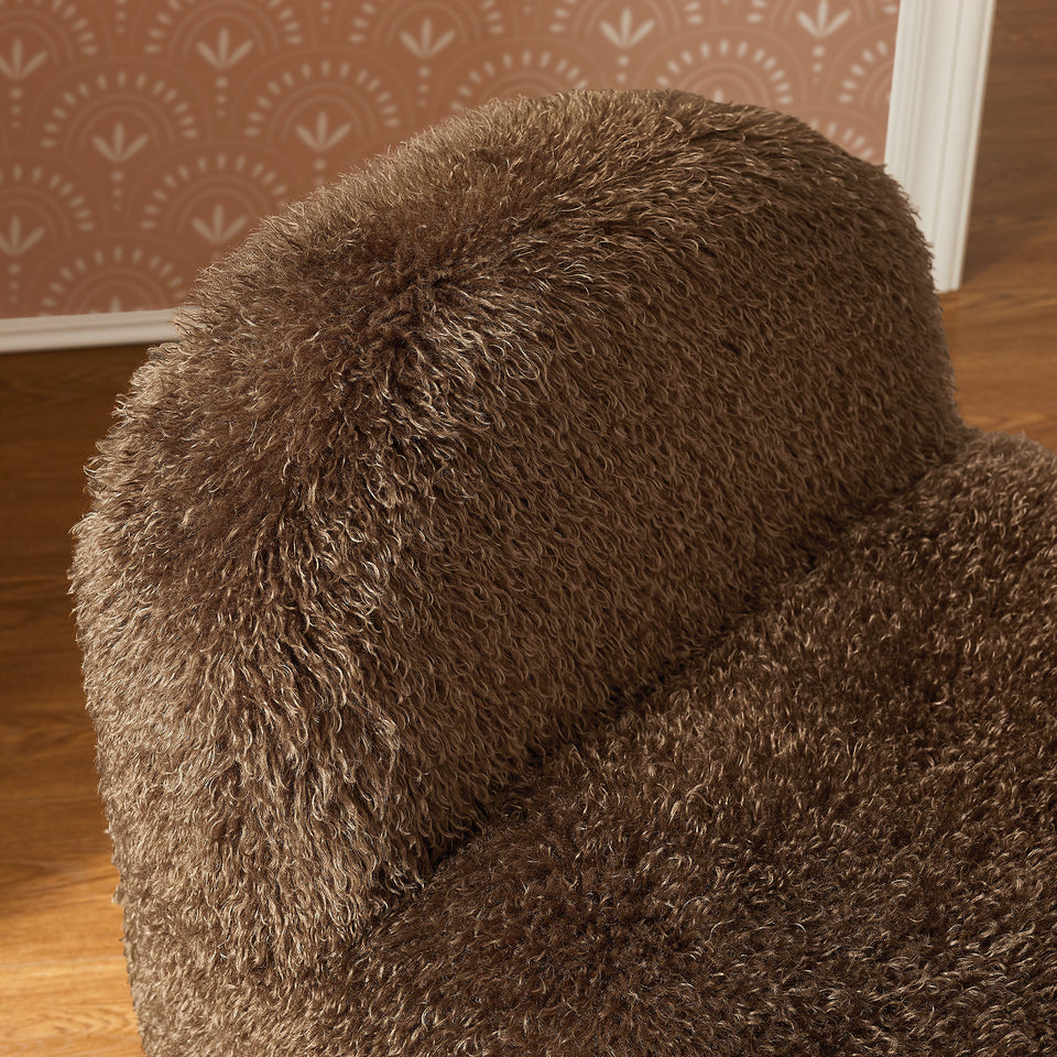 Mina Faux Fur Accent Chair by Modway