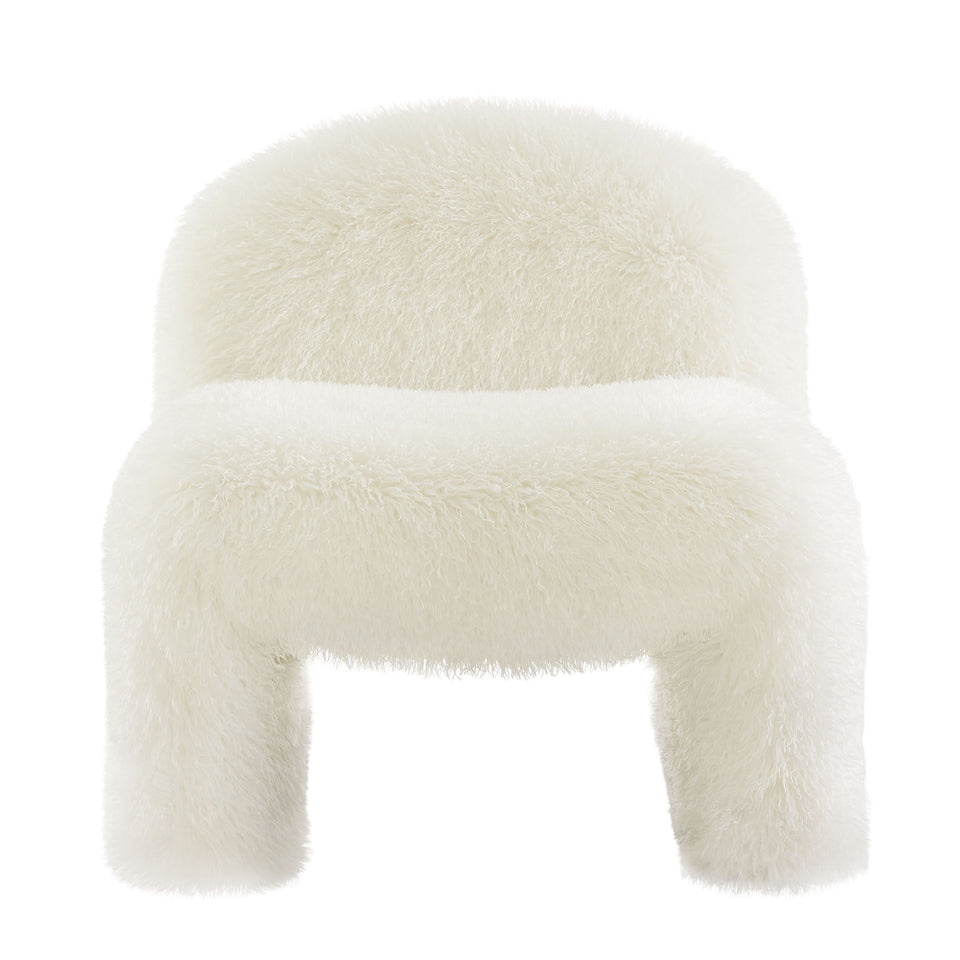 Mina Faux Fur Accent Chair by Modway