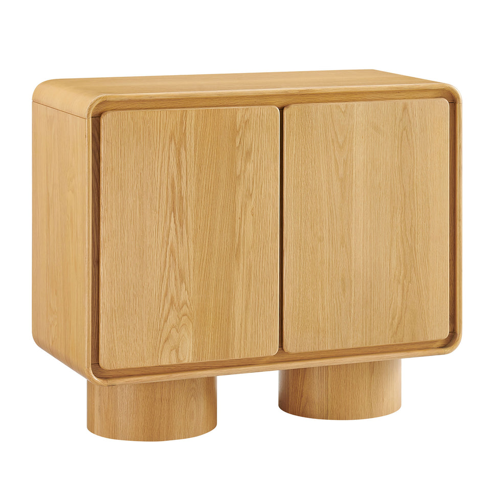 Lumo 2-Door Curved Wood Accent Cabinet by Modway