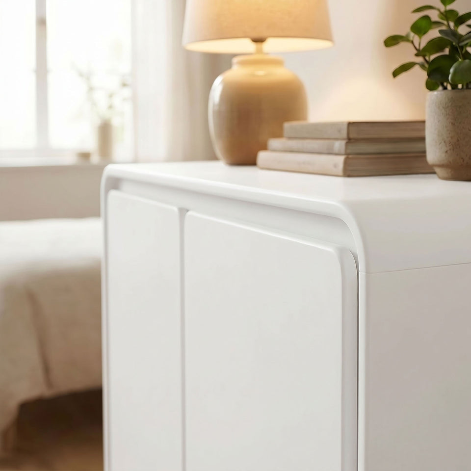 Lumo 2-Door Curved Wood Accent Cabinet by Modway
