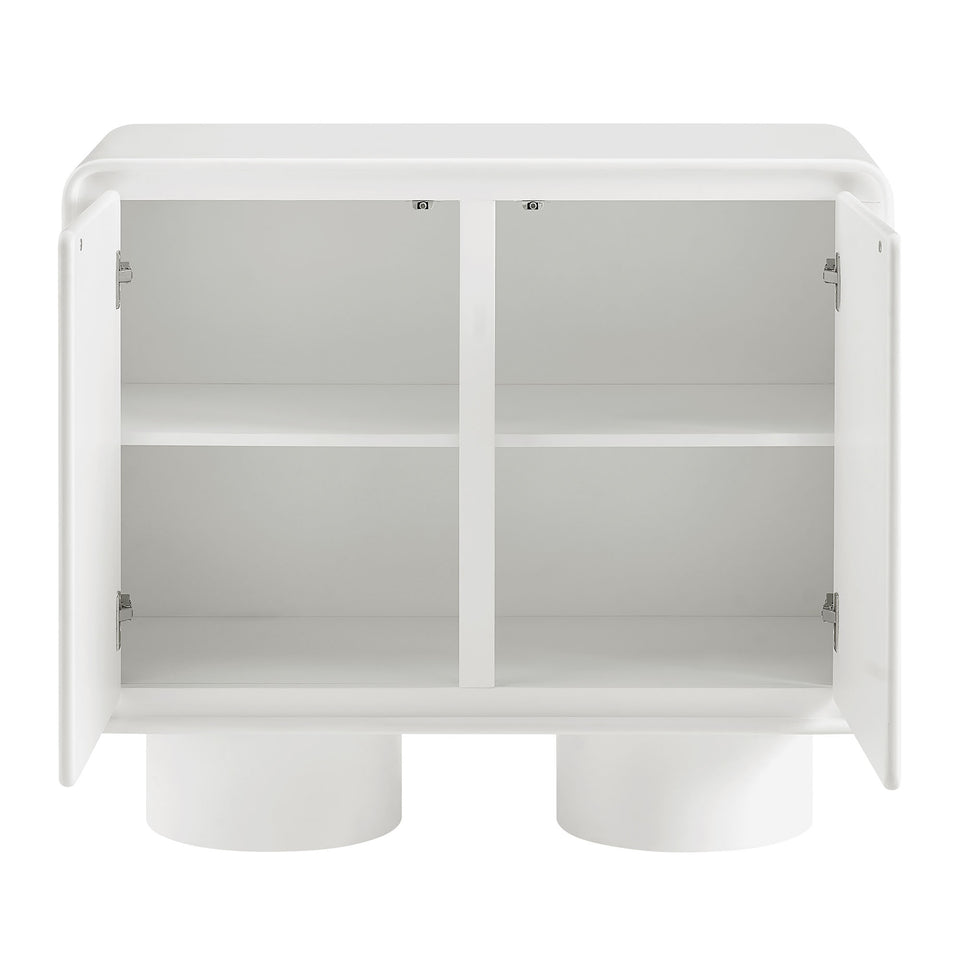 Lumo 2-Door Curved Wood Accent Cabinet by Modway