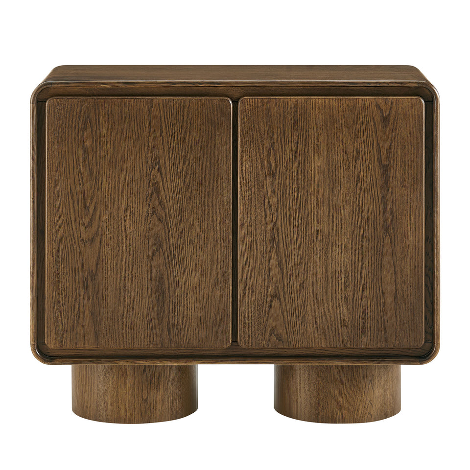Lumo 2-Door Curved Wood Accent Cabinet by Modway