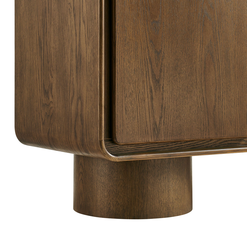 Lumo 2-Door Curved Wood Accent Cabinet by Modway
