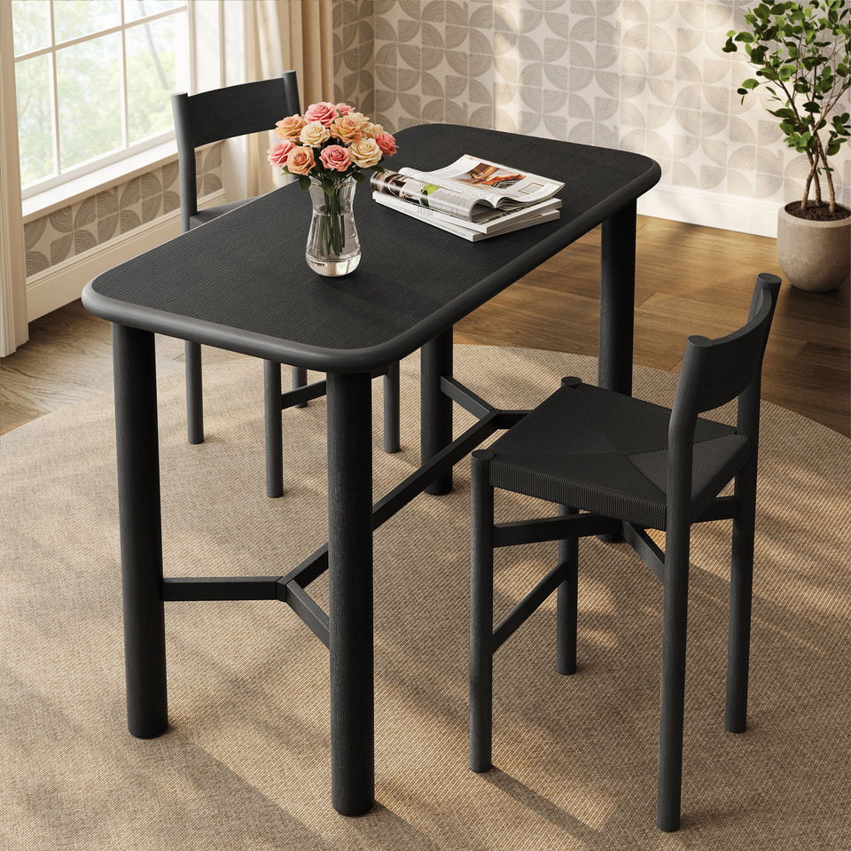 Alvia Rectangular 60" Oak Wood Bar Table by Modway