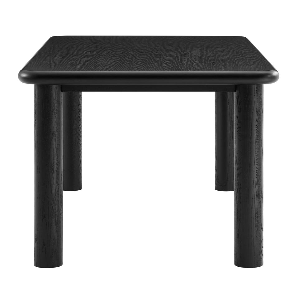 Alvia 72" Rectangular Oak Wood Dining Table by Modway