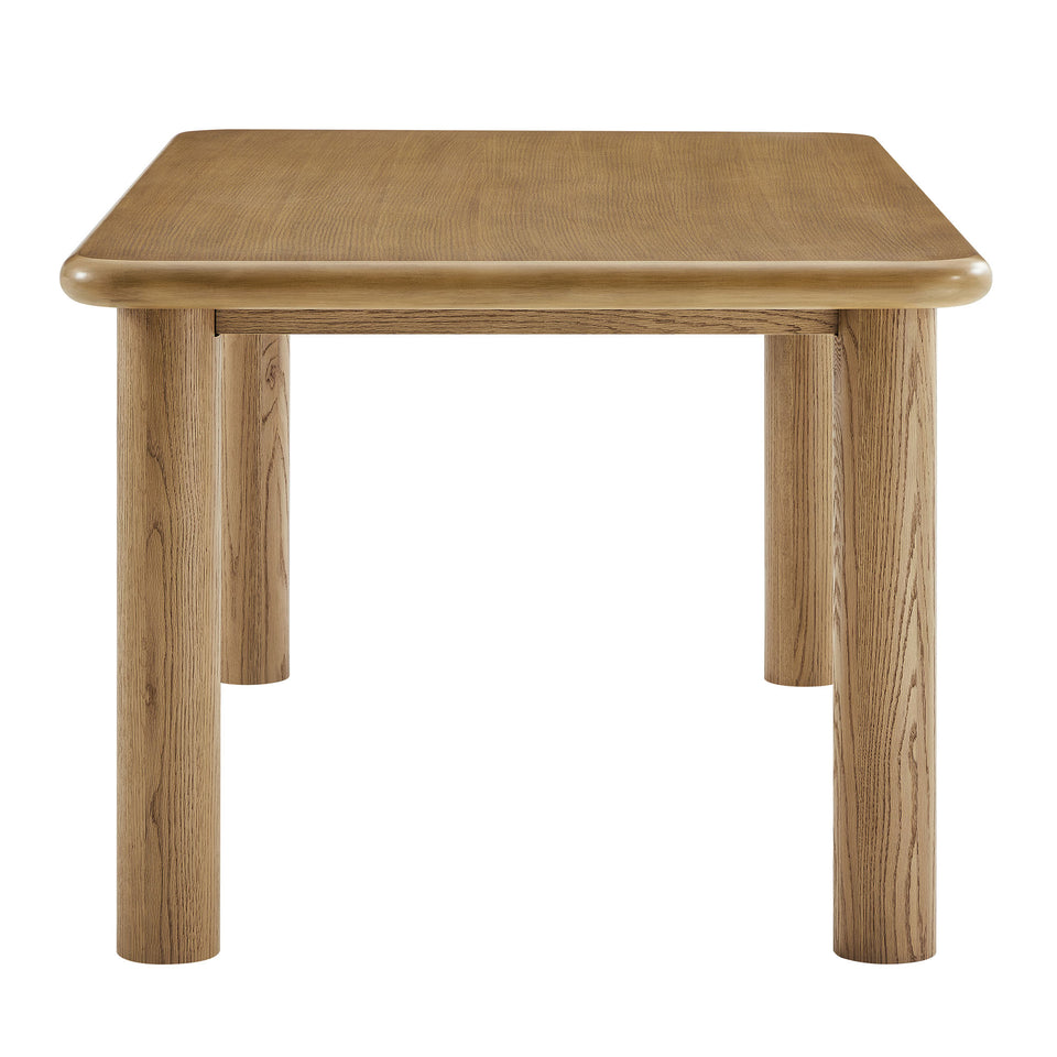 Alvia 72" Rectangular Oak Wood Dining Table by Modway