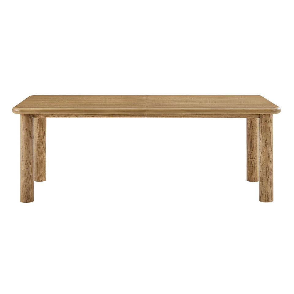 Alvia 86"-105" Extendable Rectangular Oak Wood Dining Table by Modway